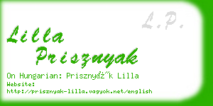 lilla prisznyak business card